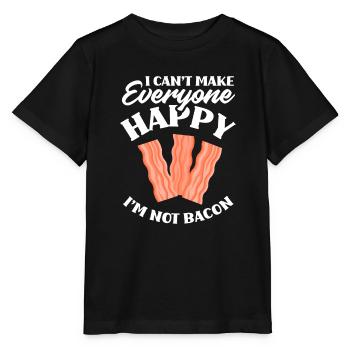 Bacon Bonheur Viande - T-shirt bio MINI CREATOR Stanley/Stella Enfant - noir - Devant - Mikhail (115cm)