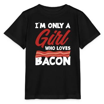 Bacon Bacon fille cadeau - T-shirt bio MINI CREATOR Stanley/Stella Enfant - noir - Devant - Mikhail (115cm)
