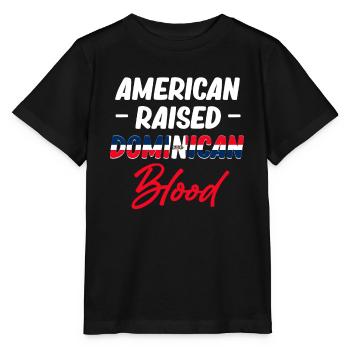 American Raised Dominican Blood - Stanley/Stella MINI CREATOR Kids’ T-Shirt - black - Front - Mikhail (115cm)