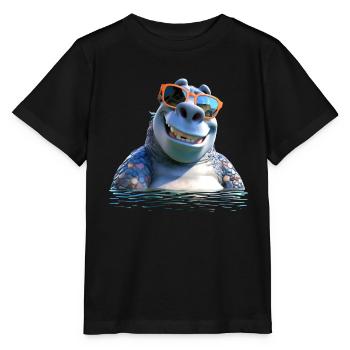 Hippopotame Hippopotame Hippopotame Hippopotame - T-shirt bio MINI CREATOR Stanley/Stella Enfant - noir - Devant - Mikhail (115cm)