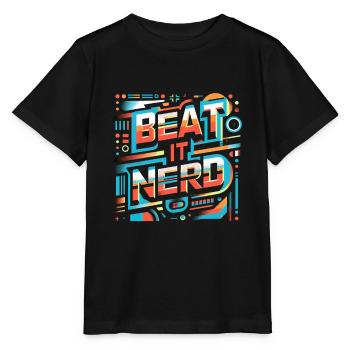 Battez-le Nerd 11 - T-shirt bio MINI CREATOR Stanley/Stella Enfant - noir - Devant - Mikhail (115cm)