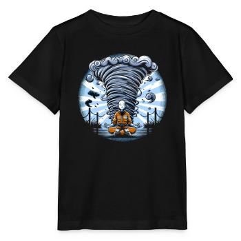 Meteorology children's tornado storm, The storm fan - Stanley/Stella MINI CREATOR Kids’ T-Shirt - black - Front - Mikhail (115cm)
