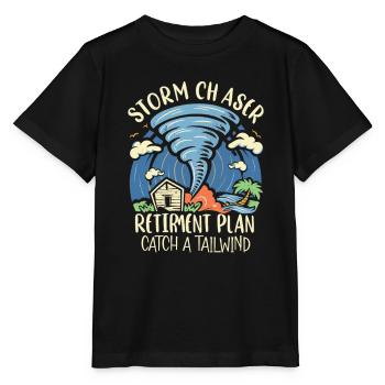 Meteorology children's tornado storm, The storm fan - Stanley/Stella MINI CREATOR Kids’ T-Shirt - black - Front - Mikhail (115cm)