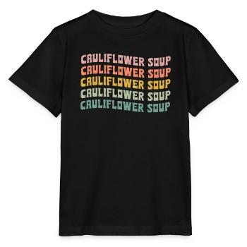Cauliflower soup - Stanley/Stella MINI CREATOR Kids’ T-Shirt - black - Front - Mikhail (115cm)
