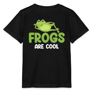 Les grenouilles sont des amateurs de grenouilles cool, - T-shirt bio MINI CREATOR Stanley/Stella Enfant - noir - Devant - Mikhail (115cm)