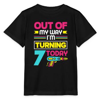 Lasertag-geburtstagsfeier – Lasertag 7 - Stanley/Stella Kinder T-Shirt MINI CREATOR  - Schwarz - Vorne - Mikhail (115cm)