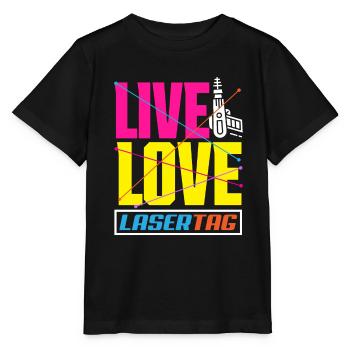Laser tag d’intérieur tenue de fête laser tag - T-shirt bio MINI CREATOR Stanley/Stella Enfant - noir - Devant - Mikhail (115cm)
