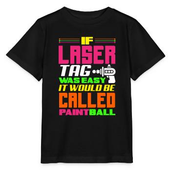 Laser tag d’intérieur tenue de fête laser tag - T-shirt bio MINI CREATOR Stanley/Stella Enfant - noir - Devant - Mikhail (115cm)