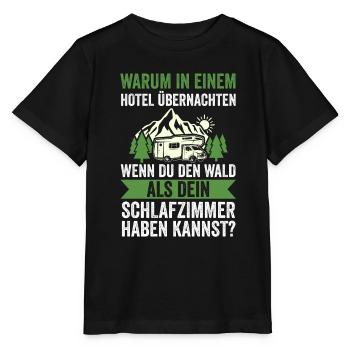 Camper Wohnwagen Wohnmobil Campen Camping - Stanley/Stella Kinder T-Shirt MINI CREATOR  - Schwarz - Vorne - Mikhail (115cm)