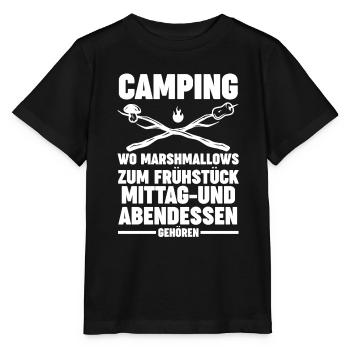 Camper Wohnwagen Wohnmobil Campen Camping - Stanley/Stella Kinder T-Shirt MINI CREATOR  - Schwarz - Vorne - Mikhail (115cm)