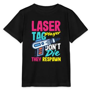 Laser tag d’intérieur tenue de fête laser tag - T-shirt bio MINI CREATOR Stanley/Stella Enfant - noir - Devant - Mikhail (115cm)