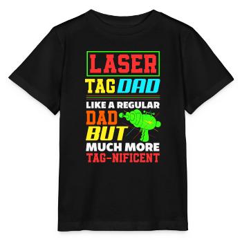 Laser tag d’intérieur tenue de fête laser tag - T-shirt bio MINI CREATOR Stanley/Stella Enfant - noir - Devant - Mikhail (115cm)