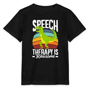 Orthophoniste, orthophoniste, orthophoniste - T-shirt bio MINI CREATOR Stanley/Stella Enfant - noir - Devant - Mikhail (115cm)