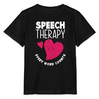 Orthophoniste, orthophoniste, orthophoniste - T-shirt bio MINI CREATOR Stanley/Stella Enfant - noir - Devant - Mikhail (115cm)