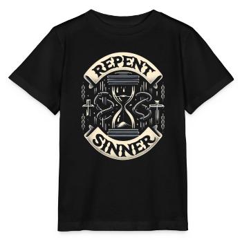 Repent Sinner 16 - Stanley/Stella MINI CREATOR Kids’ T-Shirt - black - Front - Mikhail (115cm)
