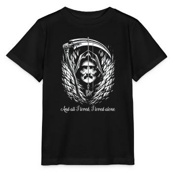 Edgar Allan Poe Fan, Klassische Literatur, - Stanley/Stella Kinder T-Shirt MINI CREATOR  - Schwarz - Vorne - Mikhail (115cm)