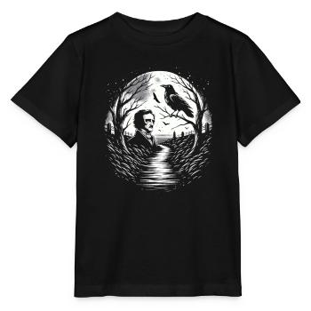 Edgar Allan Poe Fan, Klassische Literatur, - Stanley/Stella Kinder T-Shirt MINI CREATOR  - Schwarz - Vorne - Mikhail (115cm)