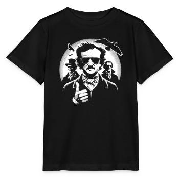 Edgar Allan Poe Fan, Klassische Literatur, - Stanley/Stella Kinder T-Shirt MINI CREATOR  - Schwarz - Vorne - Mikhail (115cm)