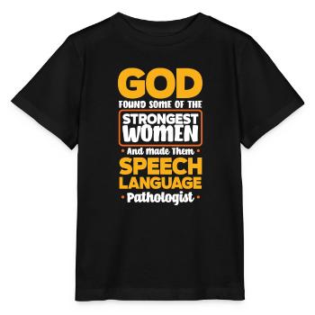 Orthophoniste, orthophoniste, orthophoniste - T-shirt bio MINI CREATOR Stanley/Stella Enfant - noir - Devant - Mikhail (115cm)