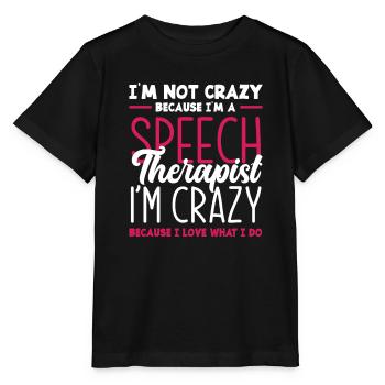 Speech therapist, speech therapist, speech therapist - Stanley/Stella MINI CREATOR Kids’ T-Shirt - black - Front - Mikhail (115cm)