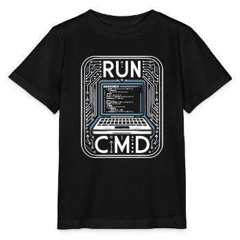 Run Cmd 41 - Stanley/Stella MINI CREATOR Kids’ T-Shirt - black - Front - Mikhail (115cm)