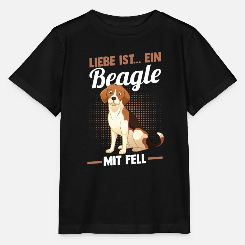 Chien Beagle - T-shirt bio MINI CREATOR Stanley/Stella Enfant - noir