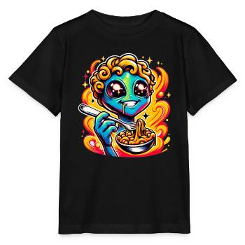 Zone extraterrestre extraterrestre 51 Ufo Space Geek - T-shirt bio MINI CREATOR Stanley/Stella Enfant - noir - Devant - Mikhail (115cm)