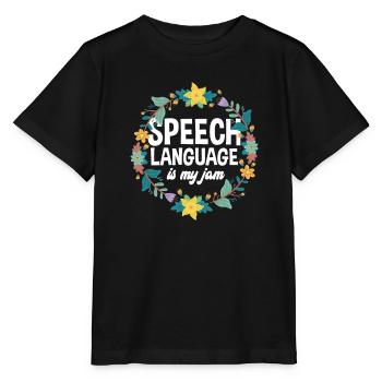 Speech therapist, speech therapist, speech therapist - Stanley/Stella MINI CREATOR Kids’ T-Shirt - black - Front - Mikhail (115cm)