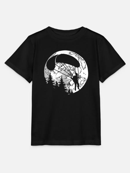 Paragleiter Paragleiten Mond - Stanley/Stella Kinder T-Shirt MINI CREATOR  - Schwarz