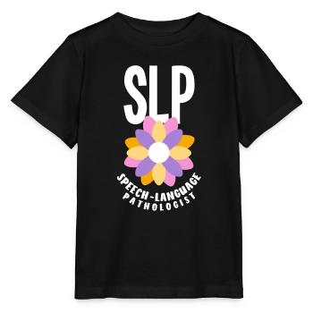 Orthophoniste, orthophoniste, orthophoniste - T-shirt bio MINI CREATOR Stanley/Stella Enfant - noir - Devant - Mikhail (115cm)