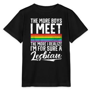 Cadeaux Lesbiennes - T-shirt bio MINI CREATOR Stanley/Stella Enfant - noir - Devant - Mikhail (115cm)