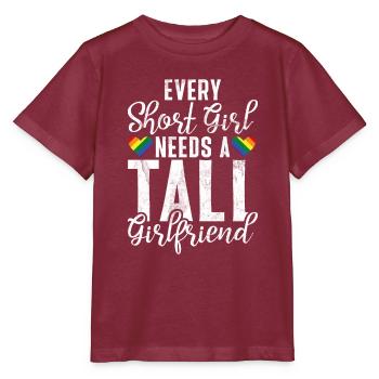 lahjat - Stanley/Stella MINI CREATOR lasten t-paita - burgundin punainen - Edestä - Kain (125cm)