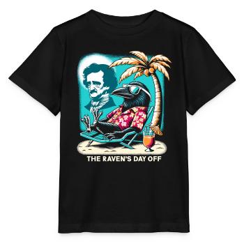 Edgar Allan Poe Fan, Klassische Literatur, - Stanley/Stella Kinder T-Shirt MINI CREATOR  - Schwarz - Vorne - Mikhail (115cm)