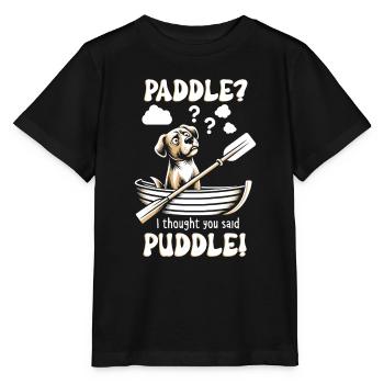 Canotage Papa Capitaine de bateau Ponton Marin Croisière - T-shirt bio MINI CREATOR Stanley/Stella Enfant - noir - Devant - Mikhail (115cm)