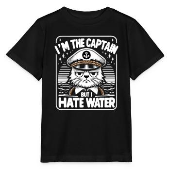 Canotage Papa Capitaine de bateau Ponton Marin Croisière - T-shirt bio MINI CREATOR Stanley/Stella Enfant - noir - Devant - Mikhail (115cm)