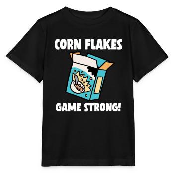 Corn Flakes Game Strong - Stanley/Stella Kinder T-Shirt MINI CREATOR  - Schwarz - Vorne - Mikhail (115cm)