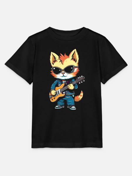 E Gitarre Elektrogitarre - Stanley/Stella Kinder T-Shirt MINI CREATOR - Schwarz