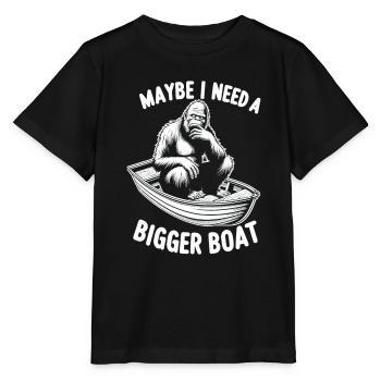 Navigation de plaisance Papa Bateau Capitaine Ponton Sailor Croisière - T-shirt bio MINI CREATOR Stanley/Stella Enfant - noir - Devant - Mikhail (115cm)
