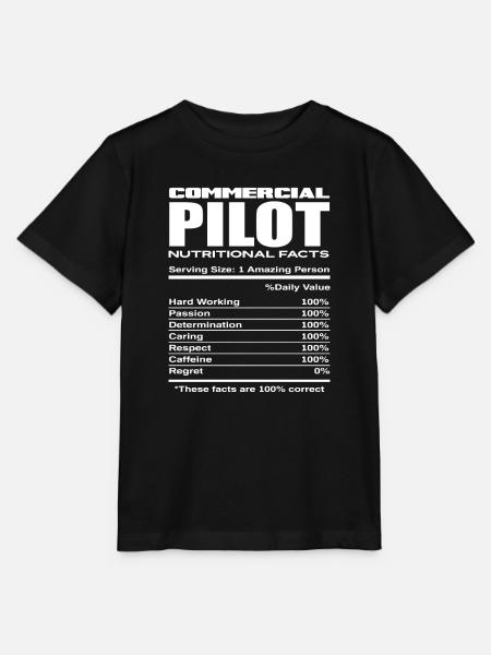 Kommerzieller Pilot Piloten Beruf - Stanley/Stella Kinder T-Shirt MINI CREATOR  - Schwarz