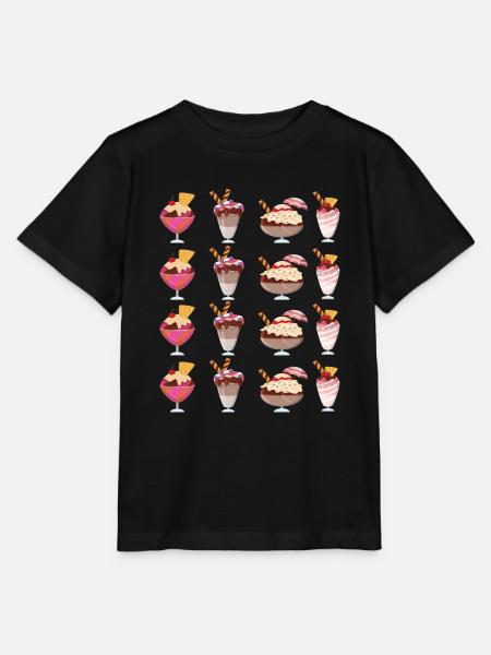 Auswahl An Eisbechern - Stanley/Stella Kinder T-Shirt MINI CREATOR - Schwarz