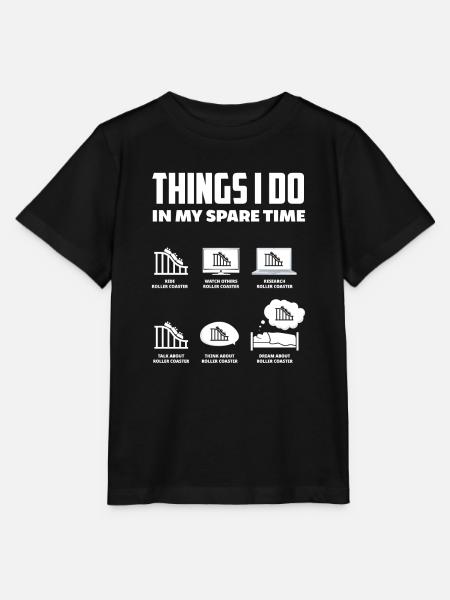 Achterbahnfan Freizeitpark - Stanley/Stella Kinder T-Shirt MINI CREATOR  - Schwarz