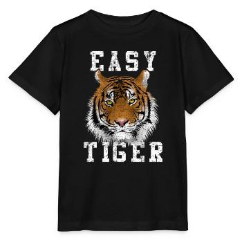 Tigre facile - T-shirt bio MINI CREATOR Stanley/Stella Enfant - noir - Devant - Mikhail (115cm)