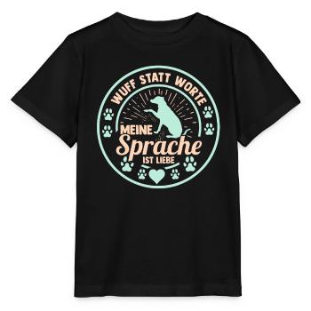 Chien Propriétaire De Chien Propriétaire De Chien Motif Chiens - T-shirt bio MINI CREATOR Stanley/Stella Enfant - noir - Devant - Mikhail (115cm)
