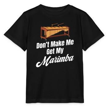 Don't Make Me Get My Marimba Orchestra Posaune - Stanley/Stella Kinder T-Shirt MINI CREATOR  - Schwarz - Vorne - Mikhail (115cm)