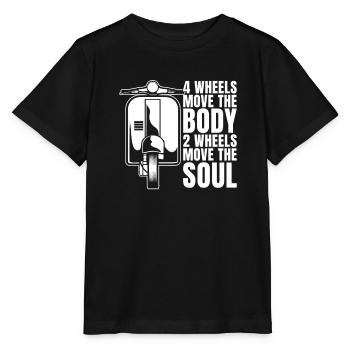 Motorroller - Stanley/Stella Kinder T-Shirt MINI CREATOR  - Schwarz - Vorne - Mikhail (115cm)