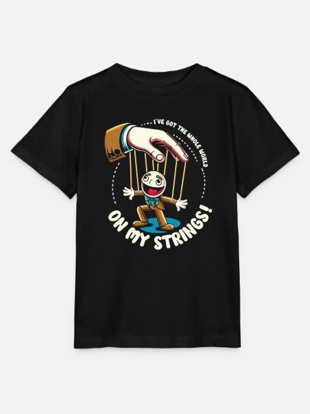 Puppet Mastery Shadow Play Bauchredner-geschenk - Stanley/Stella Kinder T-Shirt MINI CREATOR - Schwarz