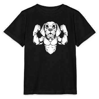 Beagle - T-shirt bio MINI CREATOR Stanley/Stella Enfant - noir - Devant - Mikhail (115cm)