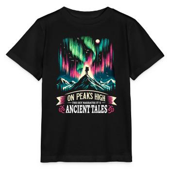 Polarlicht-aurora-verfolger Alaska Wilderness - Stanley/Stella Kinder T-Shirt MINI CREATOR  - Schwarz - Vorne - Mikhail (115cm)