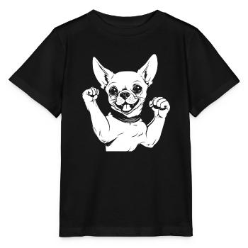 Chihuahua - T-shirt bio MINI CREATOR Stanley/Stella Enfant - noir - Devant - Mikhail (115cm)