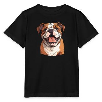 Bouledogue - T-shirt bio MINI CREATOR Stanley/Stella Enfant - noir - Devant - Mikhail (115cm)